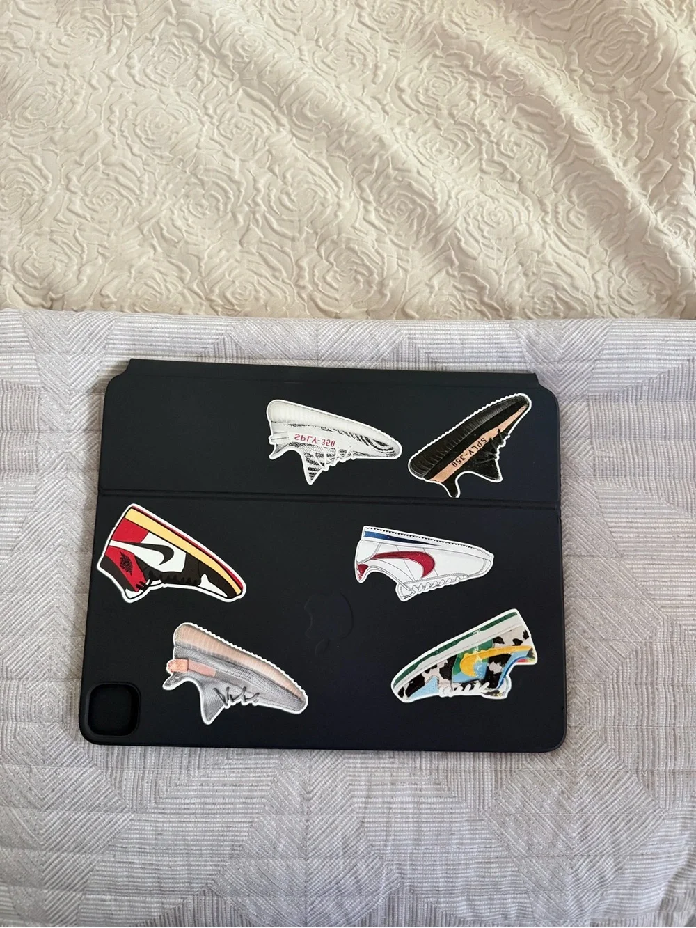 Apple Black Smart Folio / Case with Sneaker Stickers